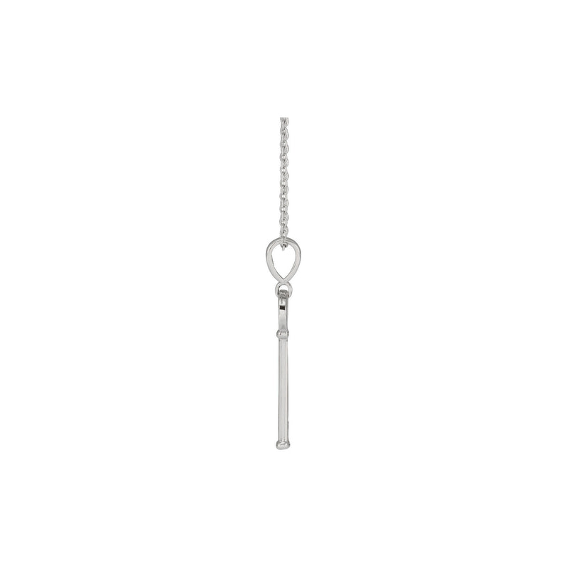 Classic Skeleton Key Necklace (Silver) side - Popular Jewelry - New York