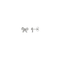 Cute Bow Earrings (Silver) main - Popular Jewelry - New York