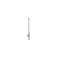 Cute Bow Necklace (Silver) side - Popular Jewelry - New York