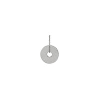 Engravable Washer Necklace (Silver) front - Popular Jewelry - New York