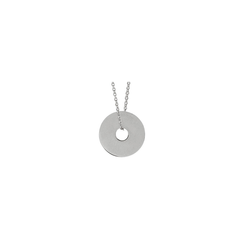 Engravable Washer Necklace (Silver) main - Popular Jewelry - New York