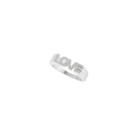 LOVE Diamond Ring (Silver) diagonal - Popular Jewelry - New York