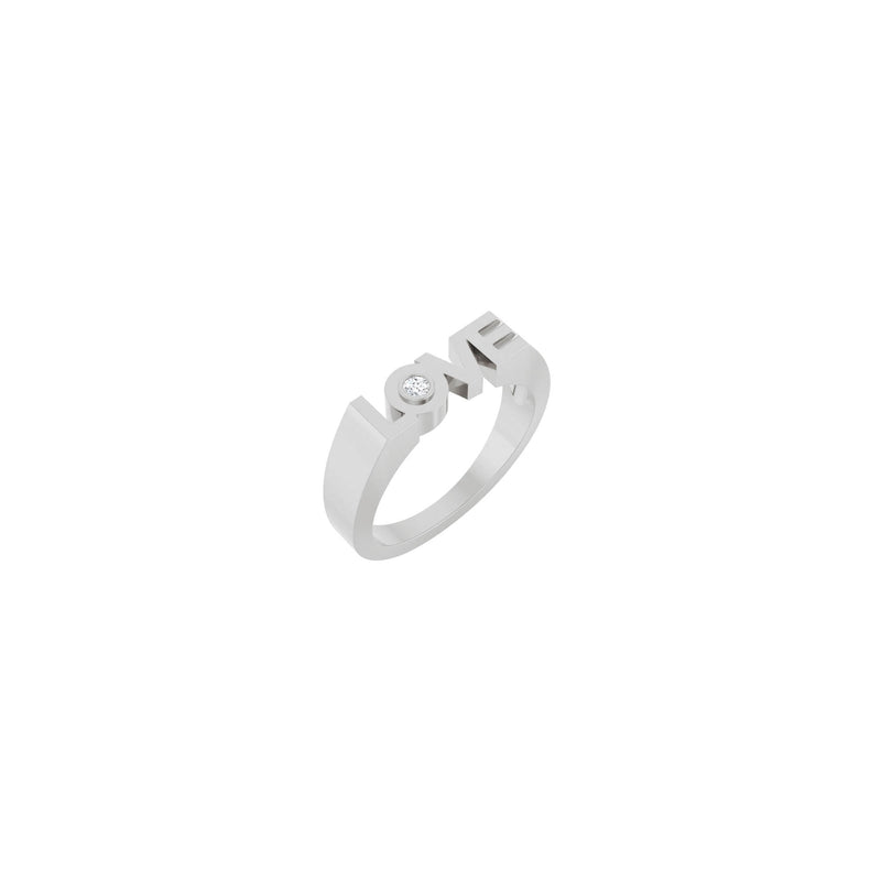 LOVE Diamond Ring (Silver) main - Popular Jewelry - New York