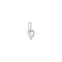 Puffy Heart Pendant (Silver) diagonal - Popular Jewelry - New York