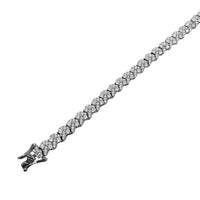 Fancy Cubic Zirconia Bracelet (Silver)