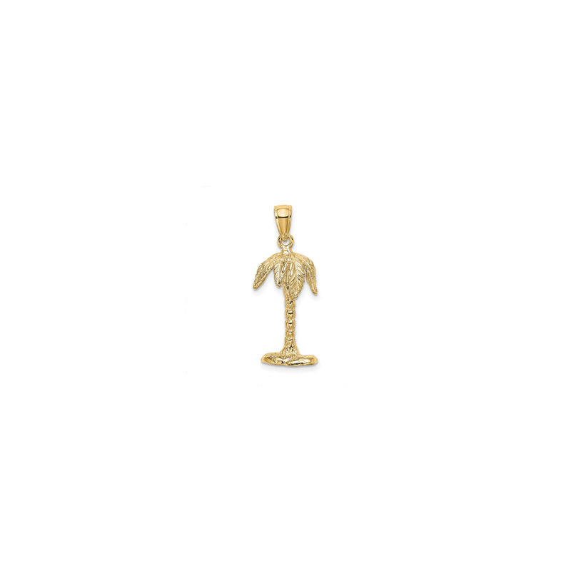 3D Palm Tree Pendant (14K)