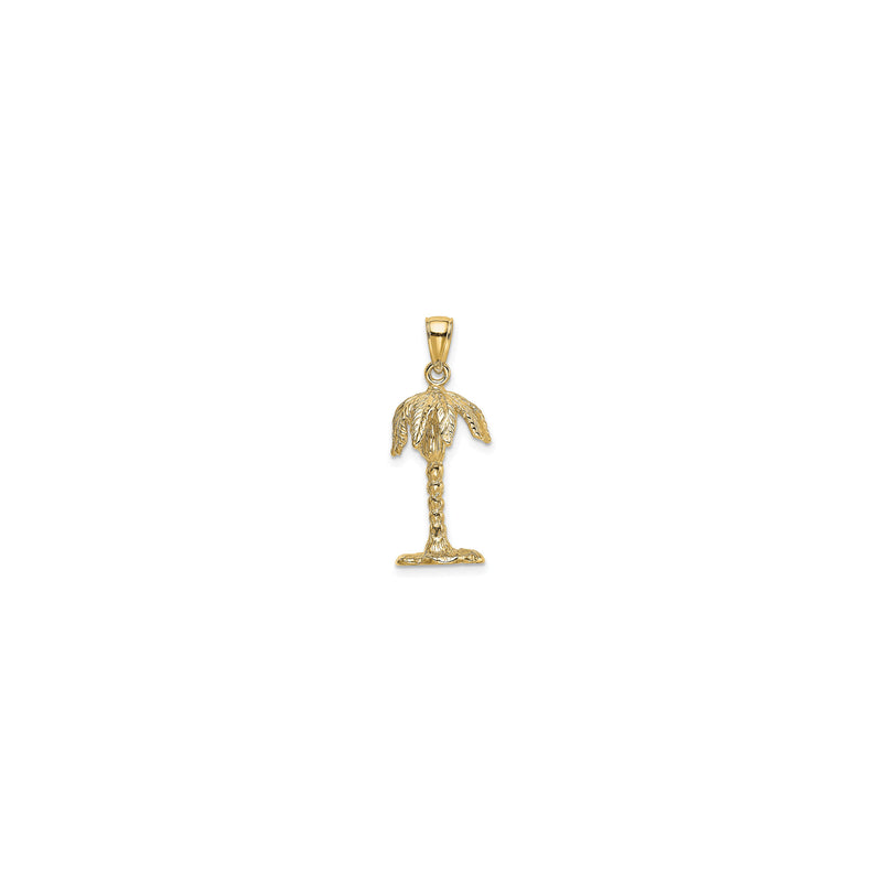 3D Palm Tree Pendant (14K)