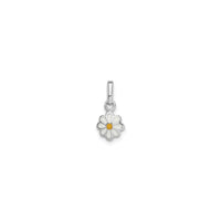 Daisy Flower Pendant (Silver) front - Popular Jewelry - New York