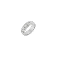 Wavy Laurel Textured Ring (Silver) main - Popular Jewelry - New York