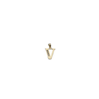 Icy Initial Letter Pendant (14K)