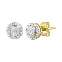 Diamond Round Stud Earring (14K)