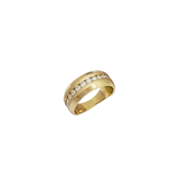 Diamond One Row Wedding Band (14K)