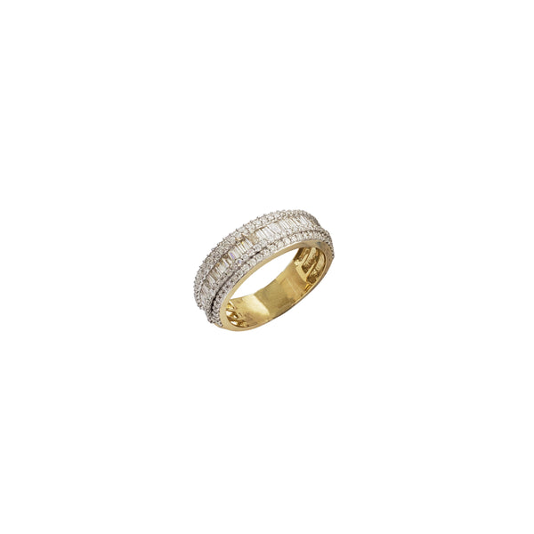 Diamond Two-Tone Wedding Band (14K)