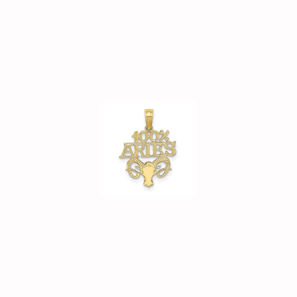 100% Aries Pendant  (14K)