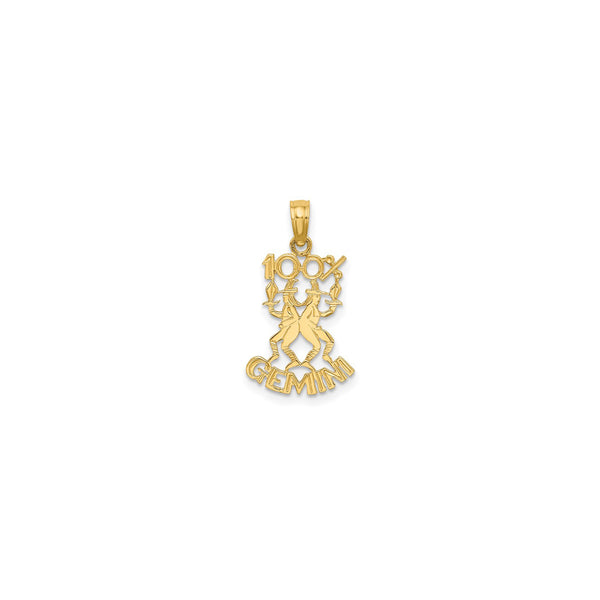 100% Gemini Pendant  (14K)