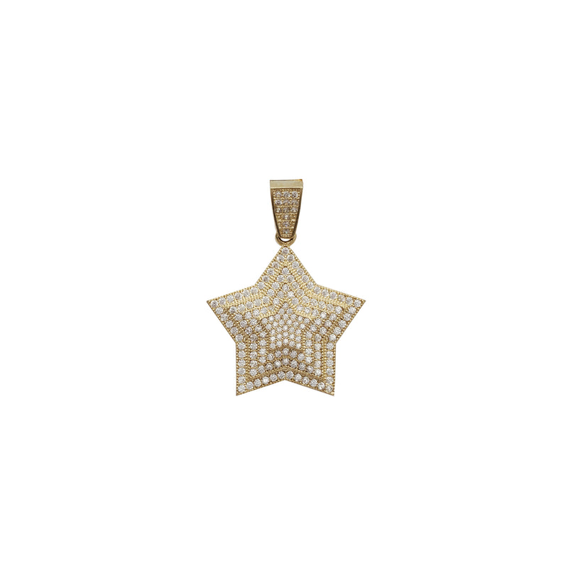 Iced-Out Star David Pendant (10K)