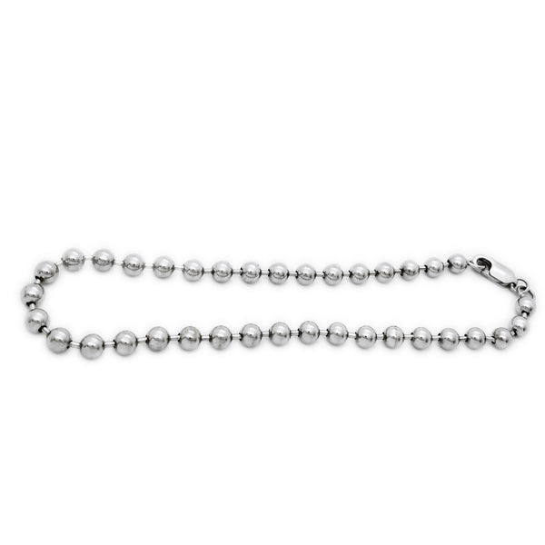 White Gold Beads Bracelet (14K)