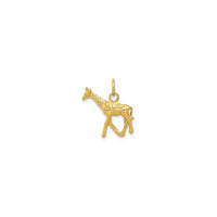 3D Giraffe Pendant (14K) front - Popular Jewelry - New York