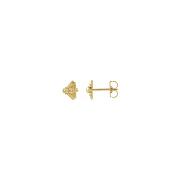 Bee Stud Earrings yellow (14K) main - Popular Jewelry - New York