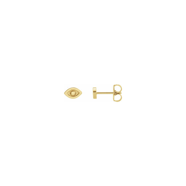 Evil Eye Stud Earrings yellow (14K) main - Popular Jewelry - New York