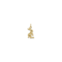 Jack Rabbit Charm (14K) back - Popular Jewelry - New York