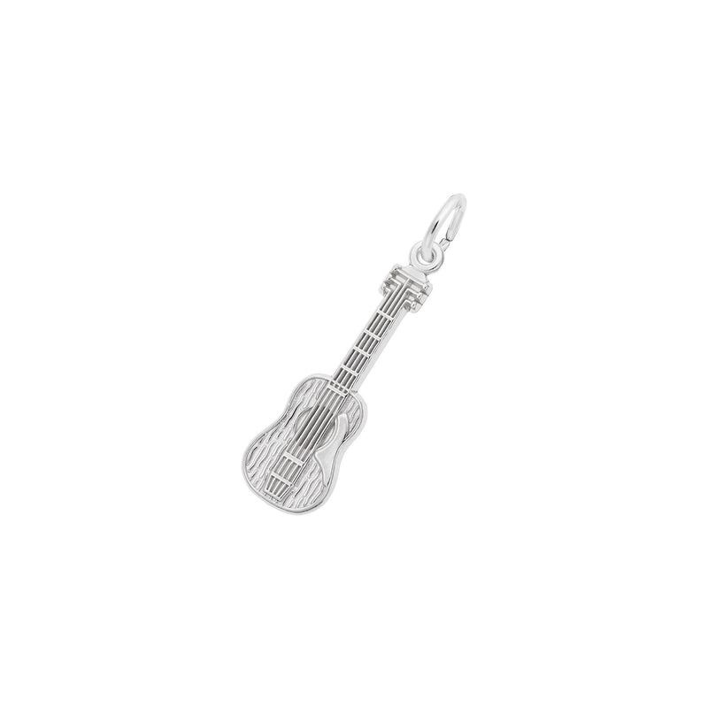 Acoustic Guitar Charm white (14K) main - Popular Jewelry - New York