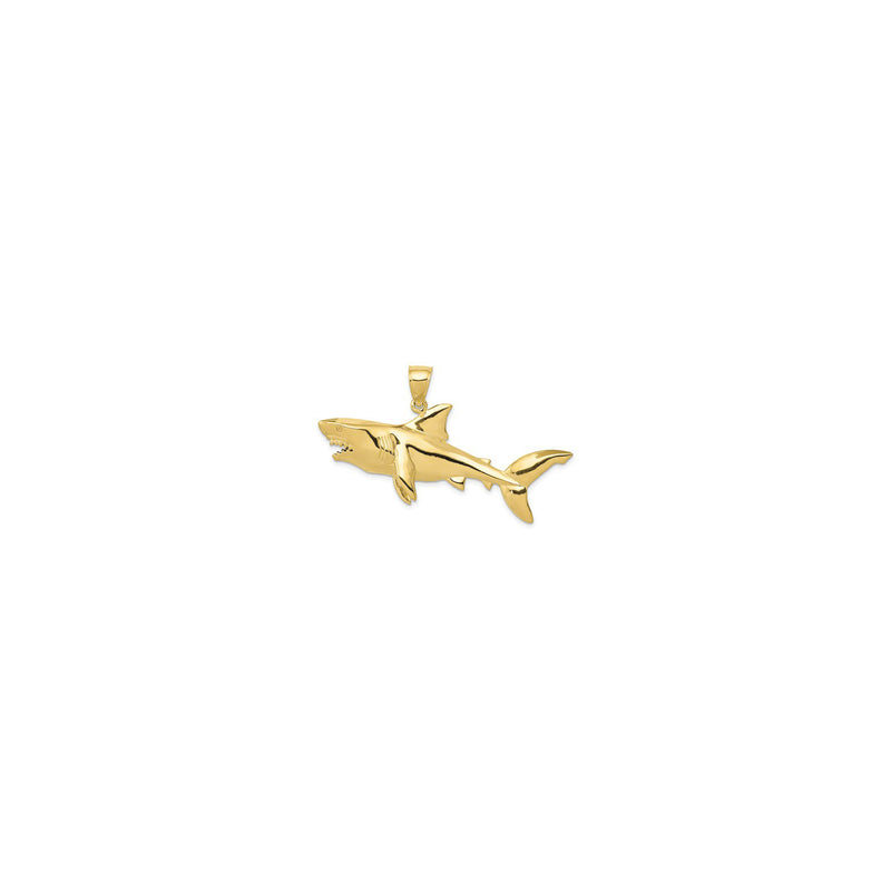 3D Shark Pendant (14K) main - Popular Jewelry - New York