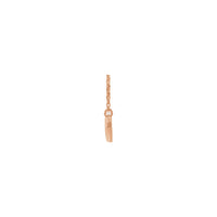 Evil Eye Necklace rose (14K) side - Popular Jewelry - New York