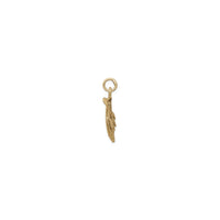 3D Airplane Pendant (14K) side - Popular Jewelry - New York