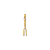 3D Gardening Fork Tool Pendant (14K) main - Popular Jewelry - New York