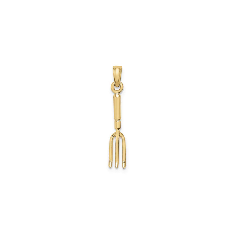 3D Gardening Fork Tool Pendant (14K) main - Popular Jewelry - New York