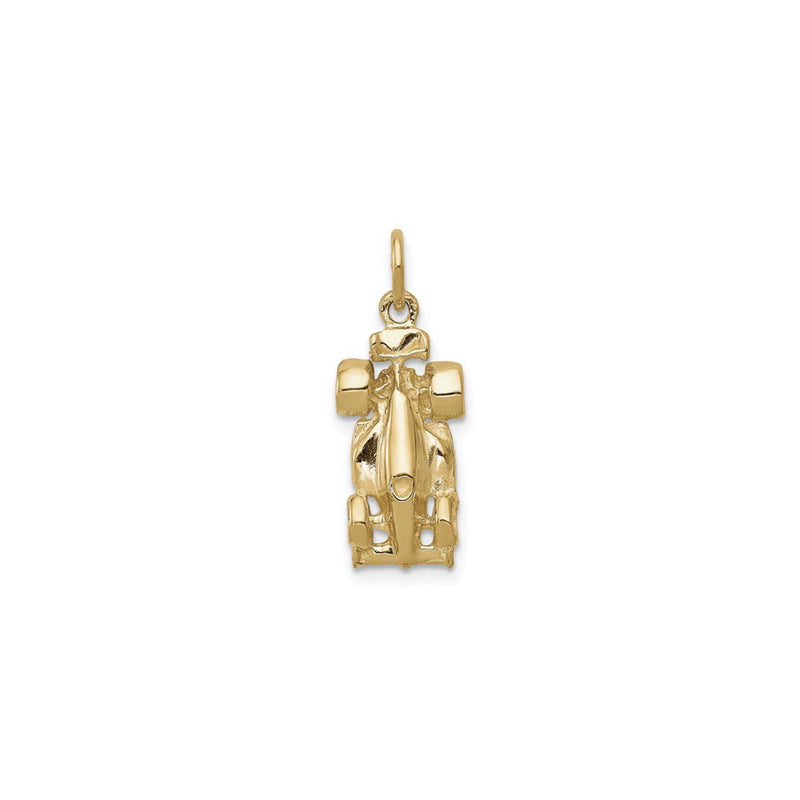 3D Race Car Pendant (14K) front - Popular Jewelry - New York