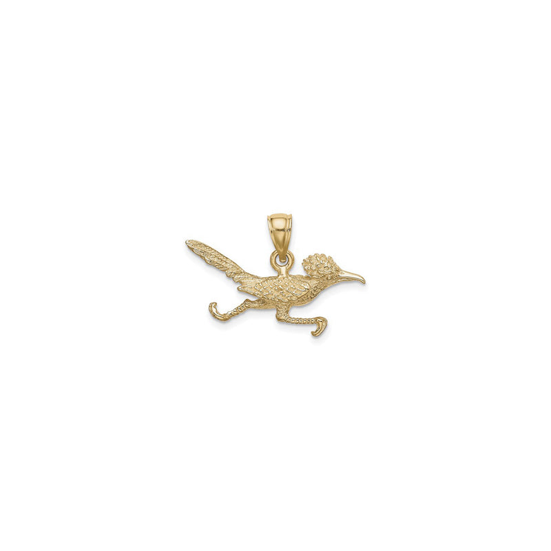 3D Road Runner Pendant (14K) reverse - Popular Jewelry - New York