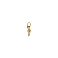 3D Road Runner Pendant (14K) side - Popular Jewelry - New York