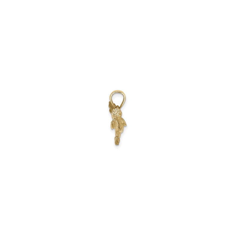 3D Road Runner Pendant (14K) side - Popular Jewelry - New York