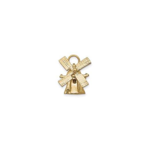 3D Windmill Pendant (14K) front - Popular Jewelry - New York