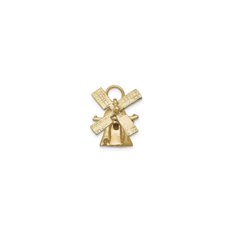 3D Windmill Pendant (14K) front - Popular Jewelry - New York