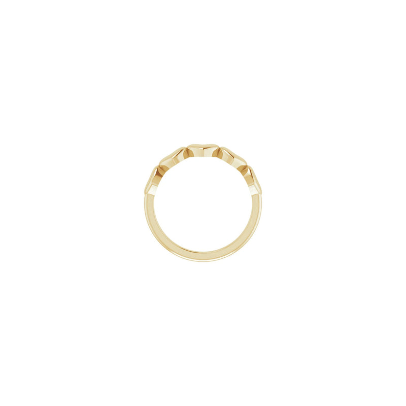 5 Hearts Row Ring (14K) setting - Popular Jewelry - New York