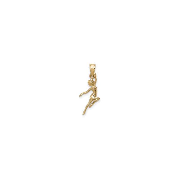 Acrobatic Dancer Pendant (14K) front - Popular Jewelry - New York