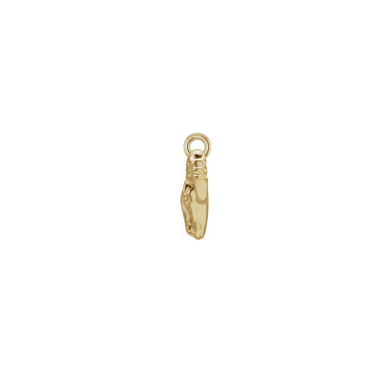 Diamond Aries Zodiac Pendant (14K) side - Popular Jewelry - New York