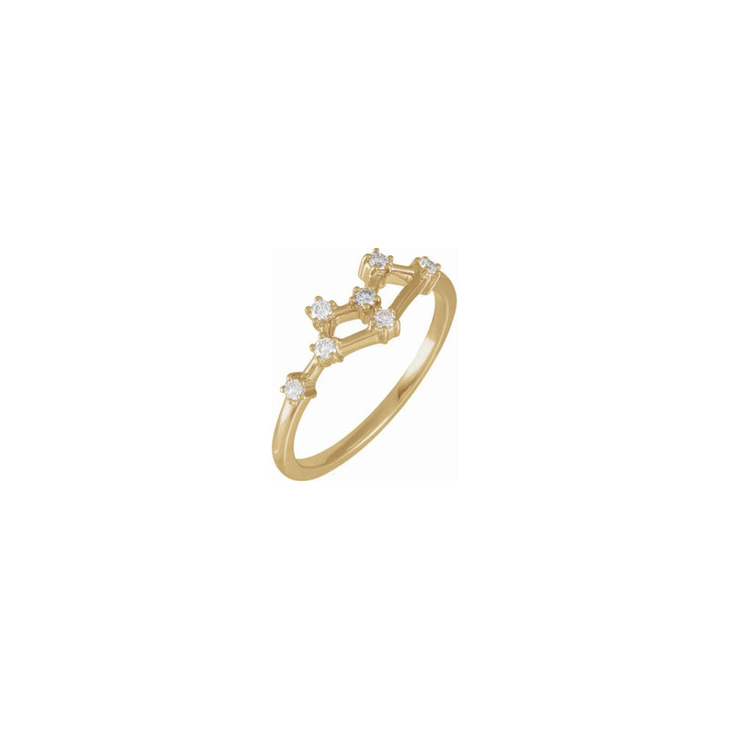 Diamond Gemini Constellation Ring (14K) main - Popular Jewelry - New York