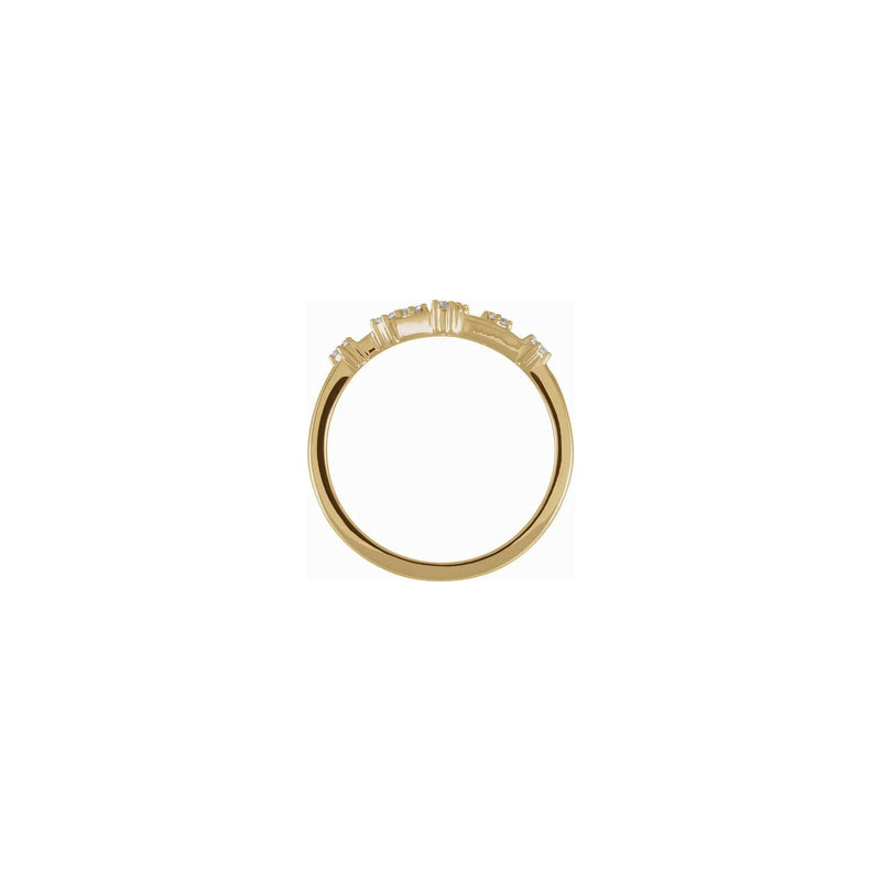 Diamond Gemini Constellation Ring (14K) setting - Popular Jewelry - New York