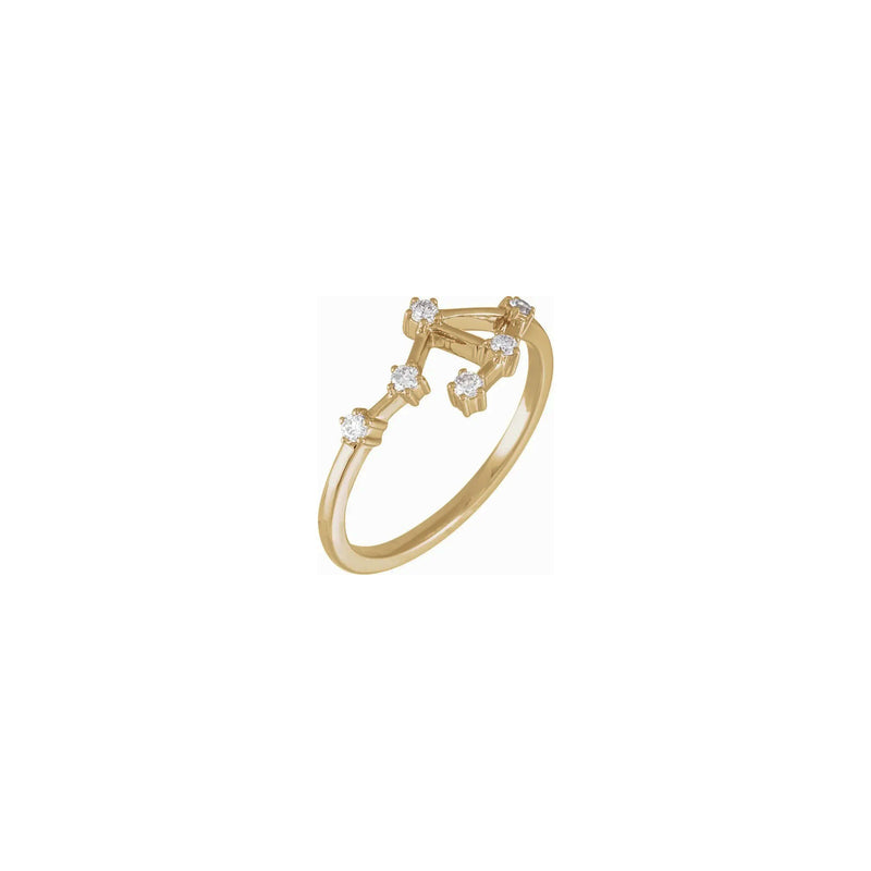  Diamond Libra Constellation Ring (14K) main - Lucky Diamond - New York