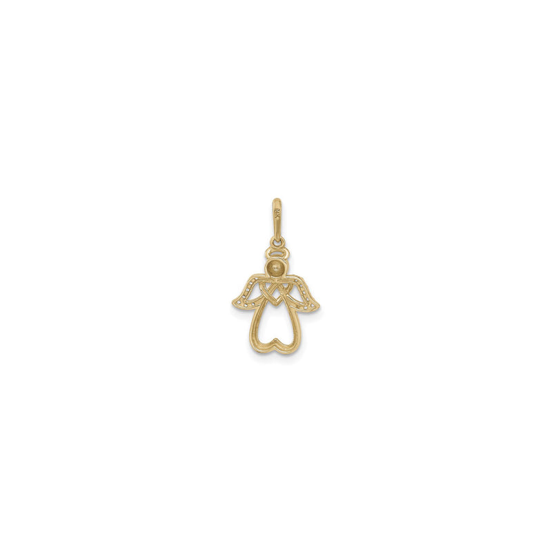 Icy Angelical Figure Pendant (14K) back - Popular Jewelry - New York