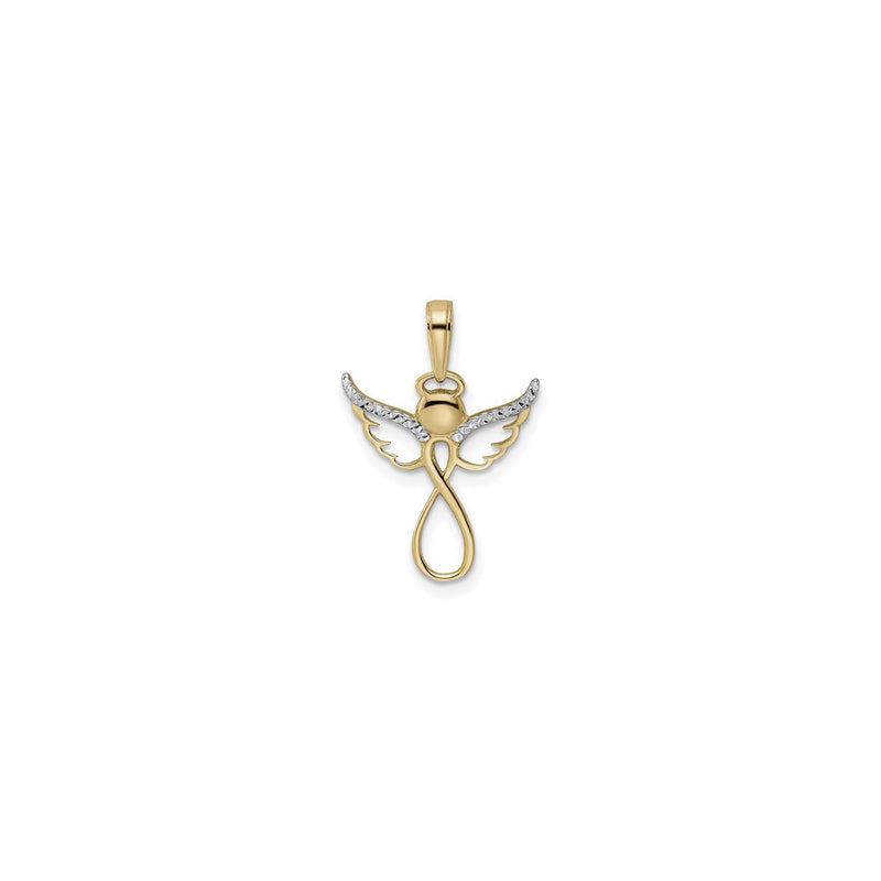 Infinity Angel Figure Pendant (14K) front - Popular Jewelry - New York