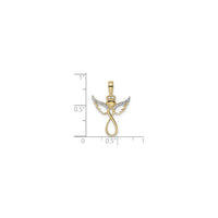 Infinity Angel Figure Pendant (14K) scale - Popular Jewelry - New York