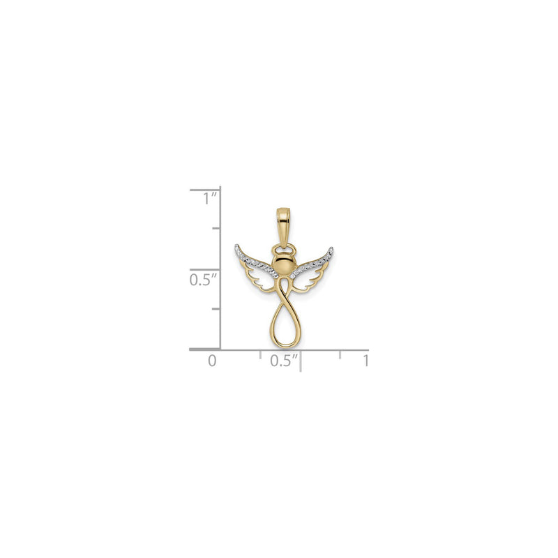 Infinity Angel Figure Pendant (14K) scale - Popular Jewelry - New York