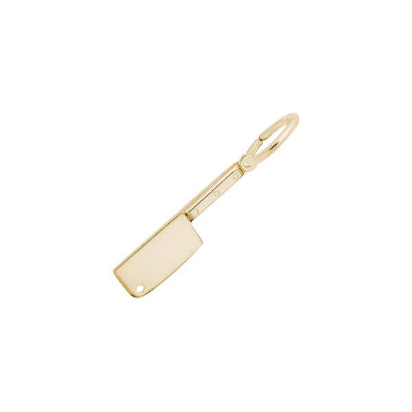 Meat Cleaver Charm yellow (14K) main - Popular Jewelry - New York