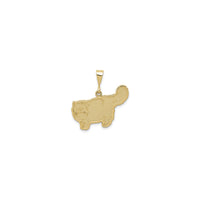 Persian Cat Pendant (14K) front - Popular Jewelry - New York