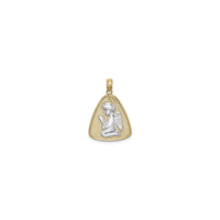 Praying Angel Soft Triangle Pendant (14K) front - Popular Jewelry - New York